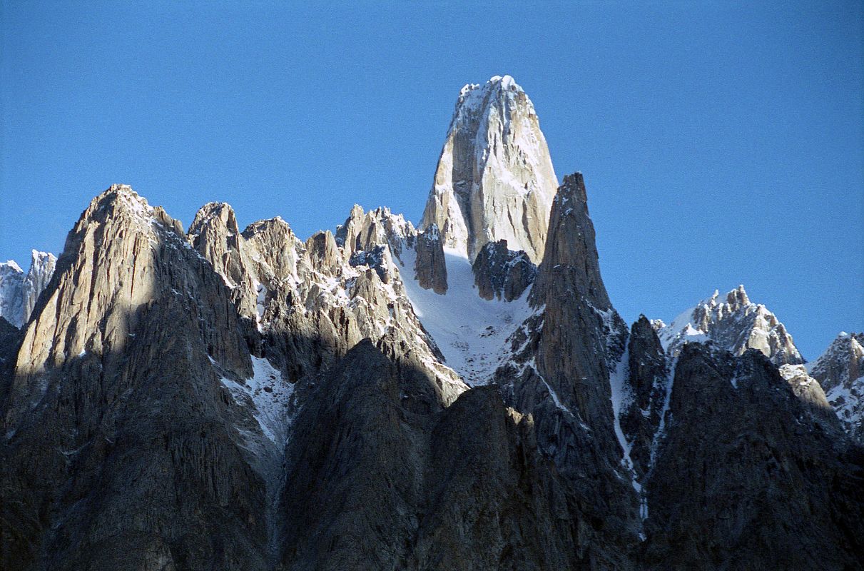 12 Uli Biaho Tower From Khoburtse Just After Sunrise